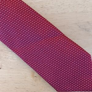 Ermenegildo Zegna Burgundy Patterned Tie